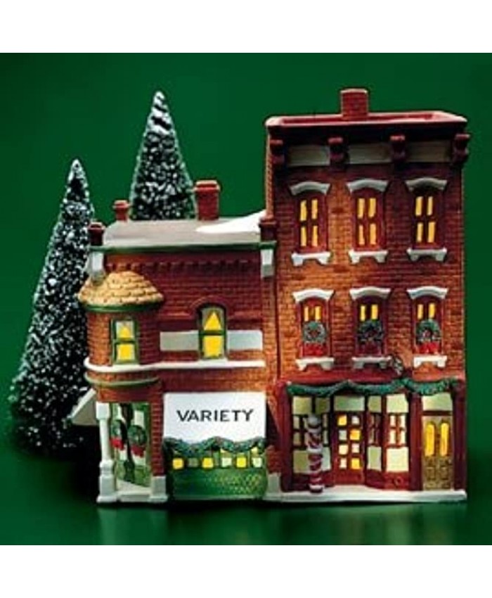 DEPARTMENT 56 CHRISTMAS IN THE CITY "VARIETY STORE & BARBERSHOP" #59722