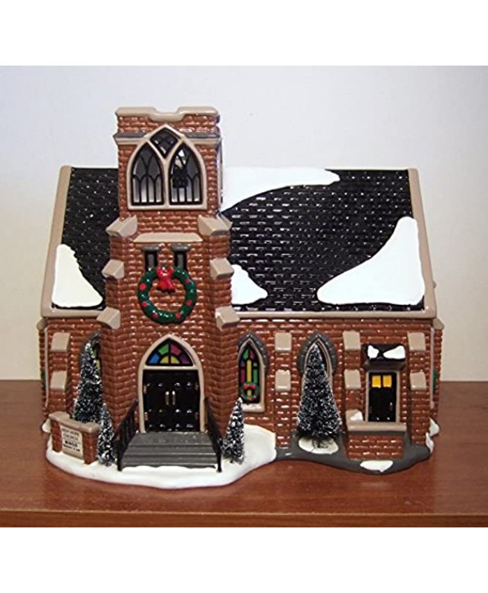 Department 56 Christmas Snow Village New Hope Church Lighted Christmas House Handpainted Ceramic