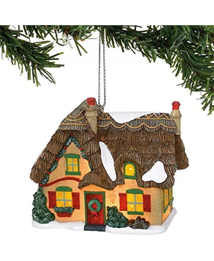 Department 56 Dickens Village Brookshire Cottage Hanging Ornament 3.03 Inch Multicolor
