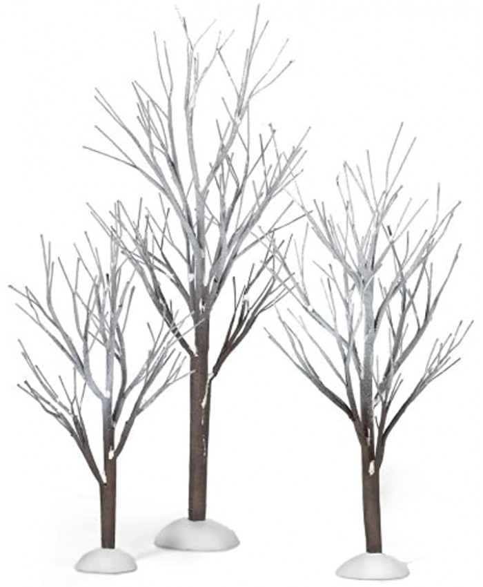 Department 56 Snow Village First Frost Trees Set of 3