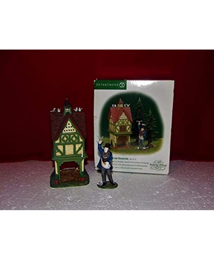 DEPT 56 DICKENS VILLAGE "HEDGEROW DOVECOTE" RETIRED SET OF 2 #58476 MINT