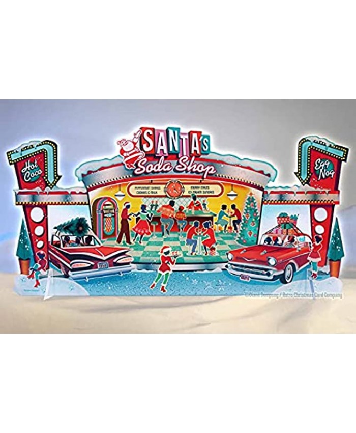 Santa's Soda Shop | The Retro Christmas Village Table Top Display