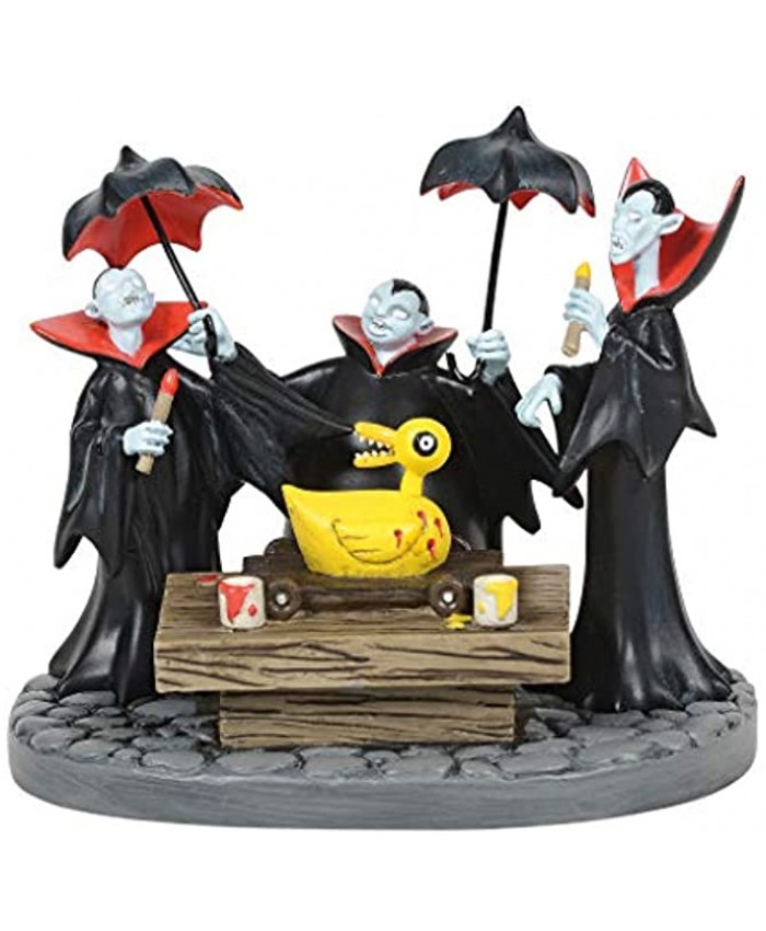 Department 56 Disney The Nightmare Before Christmas Village Accessories Vampire Brothers Prepare The Duck Toy Figurine 3.42 Inch Multicolor
