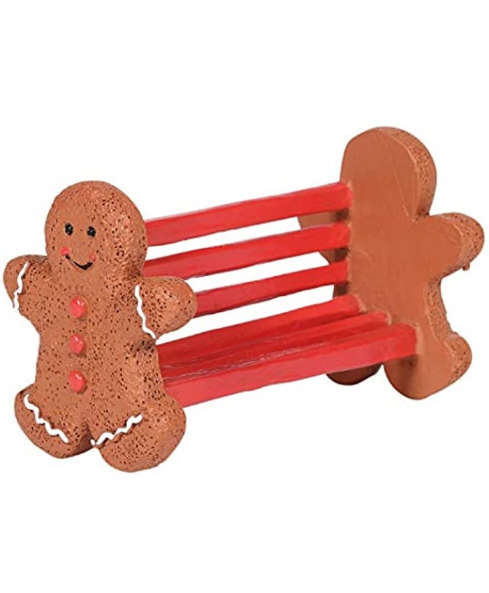Department 56 Village Collection Accessories Gingerbread Bench Figurine 1.61 Inch Multicolor