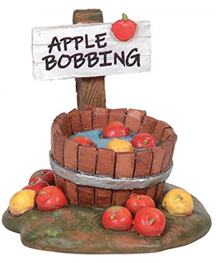 Department 56 Village Collection Accessories Halloween Bobbing for Apples Figurine 2.13 Inch Multicolor