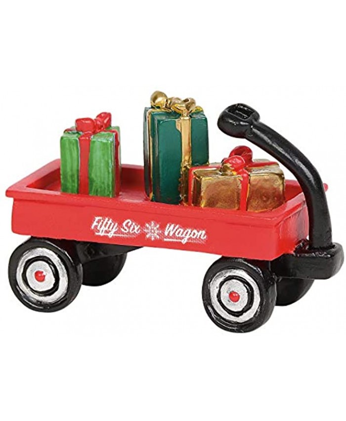 Department 56 Village Cross Product Accessories Christmas in a Wagon Figurine 1.5 Inch Multicolor