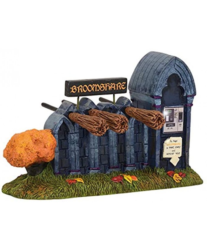 Department 56 Village Cross Product Accessories Halloween Broomshare Figurine 3.75 Inch Multicolor