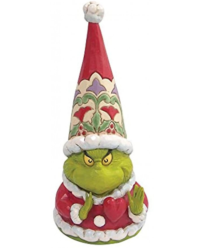 Enesco Dr. Seuss The Grinch Gnome with Large Heart Figurine