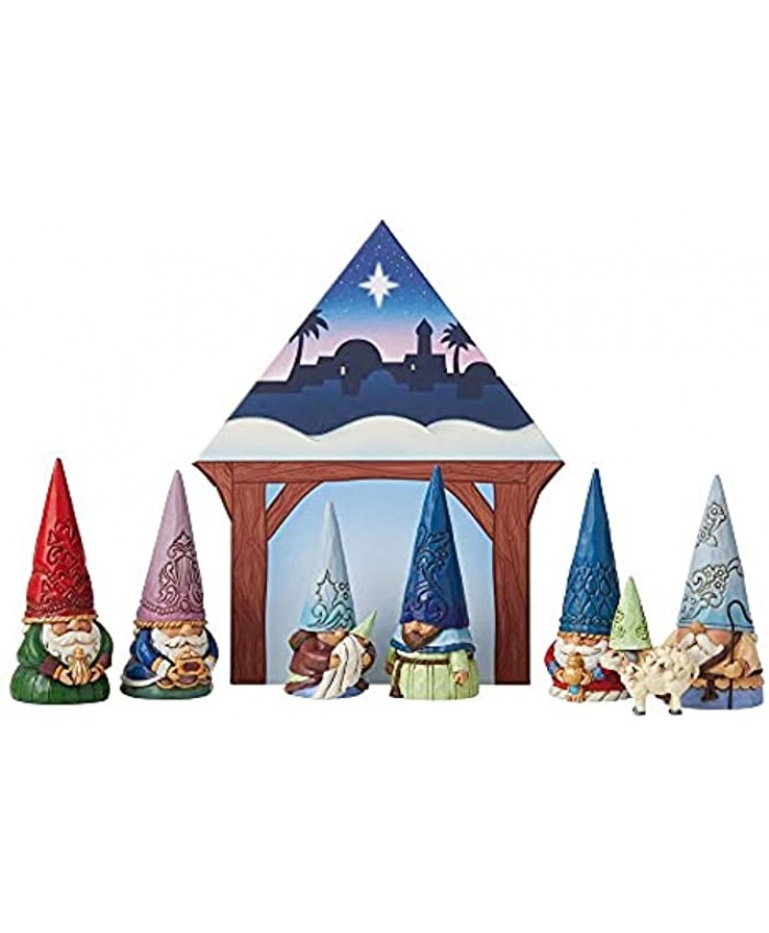 Enesco Heartwood Creek Small But Miraculous Gnome Christmas Pageant Set of 8