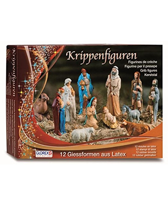 GLOREX Latex Nativity Figures Set Other Multi-Colour 31 x 22 x 6.5 cm