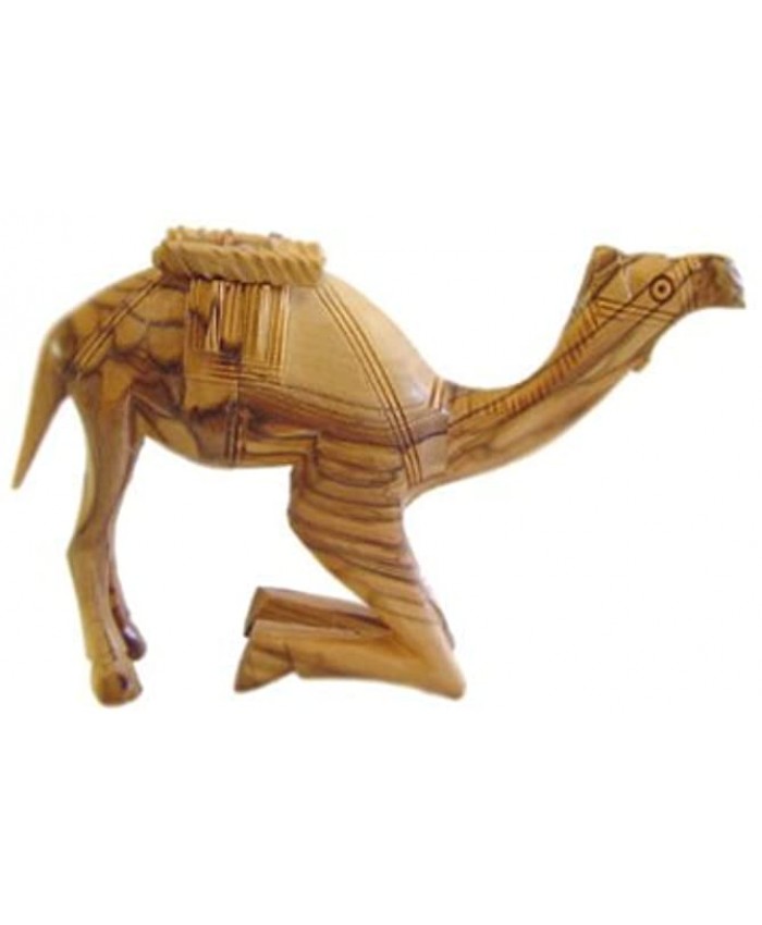 Olive Wood Kneeling Camel. 4"H