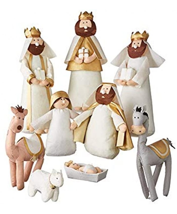 RAZ Imports 2021 Oh Holy Night 15.5-inch Nativity Figurine Set of 9