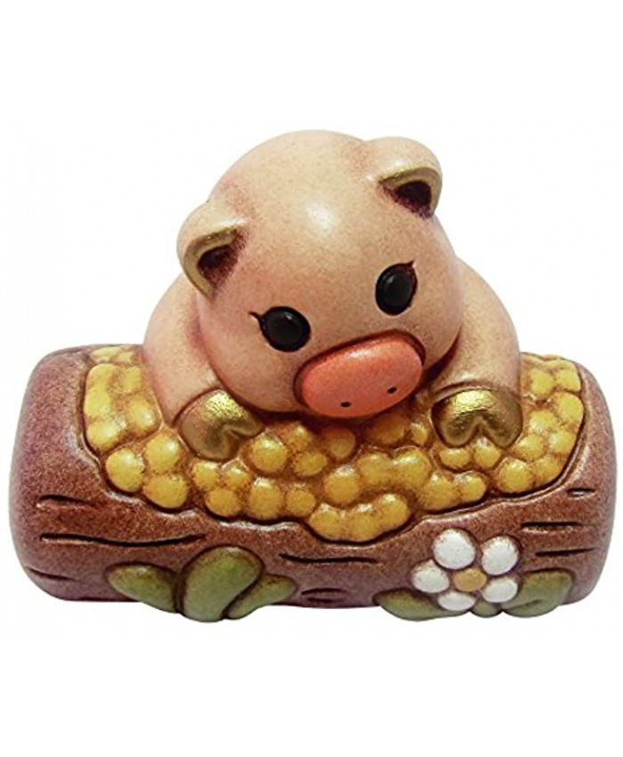 Thun Classic Crib Pig with Feeder Ceramic Multi-Coloured